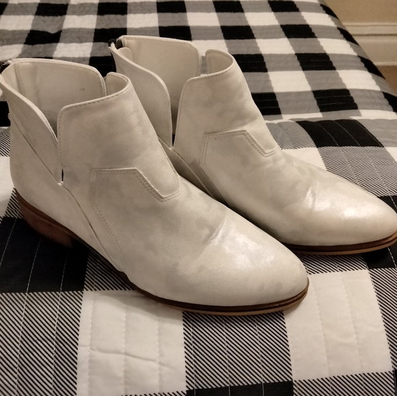 Corkys Shoes Corkys Curry White Metallic Faux Leather Back Zip